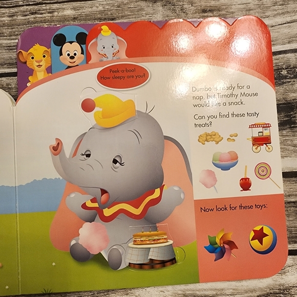Disney Baby Lift a Flap Peek a Boo book - Picture 4 of 8